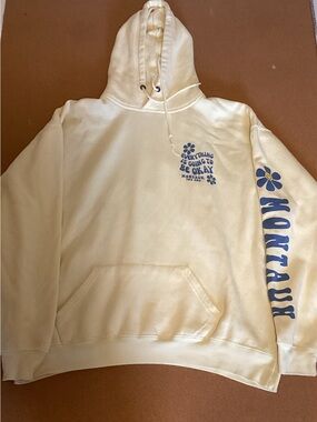 Montauk 'Everything Is Going to Be Okay' Yellow Hoodie minor stains